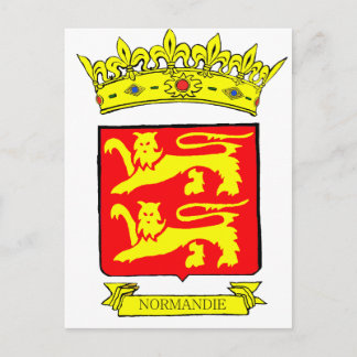 BLASON NORMANDIE POSTCARD