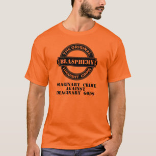 Blasphemy Imaginary Crime T-Shirt (black logo)