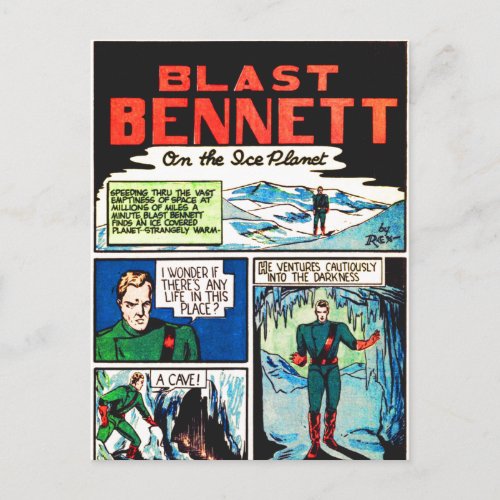 Blast Bennett On the Ice Planet Page 7 Postcard