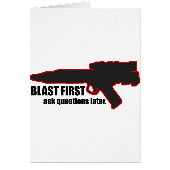 Blast First Greeting Cards