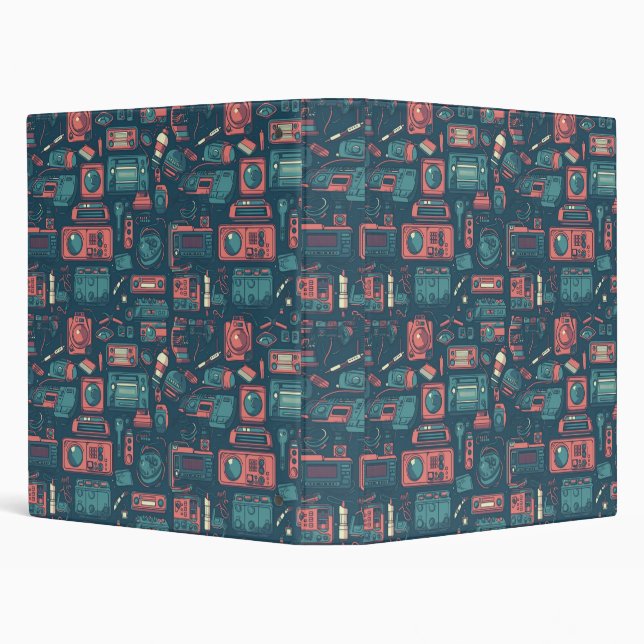 Blast From the Past: 80's Tech 3 Ring Binder (Background)