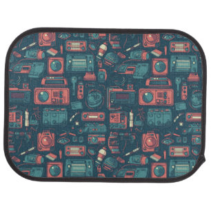 Blast From the Past: 80's Tech Car Floor Mat