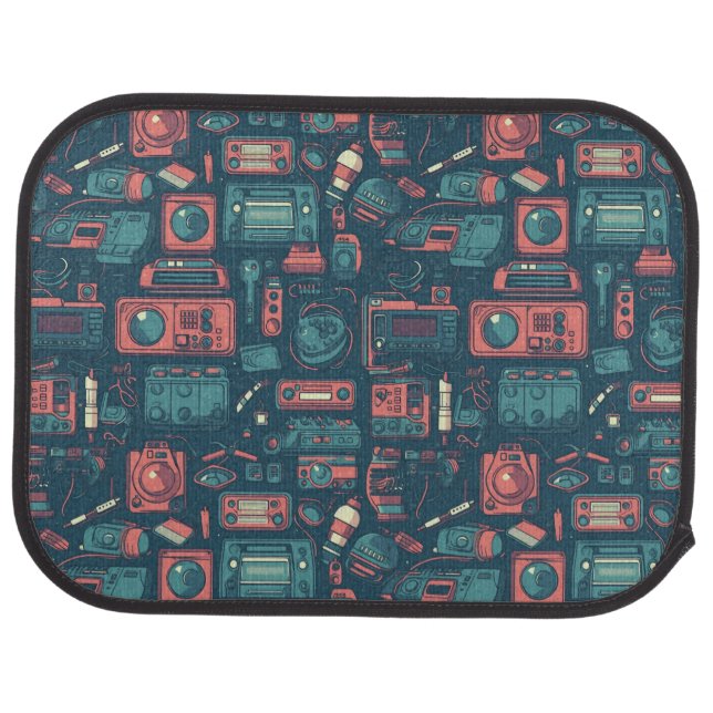 Blast From the Past: 80's Tech Car Floor Mat (Rear)