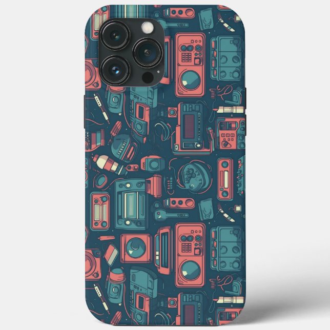 Blast From the Past: 80's Tech Case-Mate iPhone Case (Back)