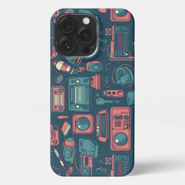 Blast From the Past: 80's Tech iPhone Case (Back)