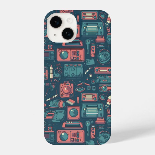 Blast From the Past: 80's Tech iPhone Case (Back)