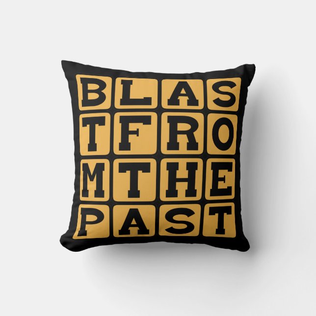Blast From The Past, Visit From Yesteryear Throw Pillow (Front)
