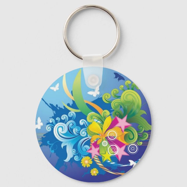 Blast of beauty keychain (Front)