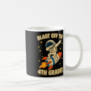Blast Off 4th Grade Rocket Dab Space Cool School V Coffee Mug