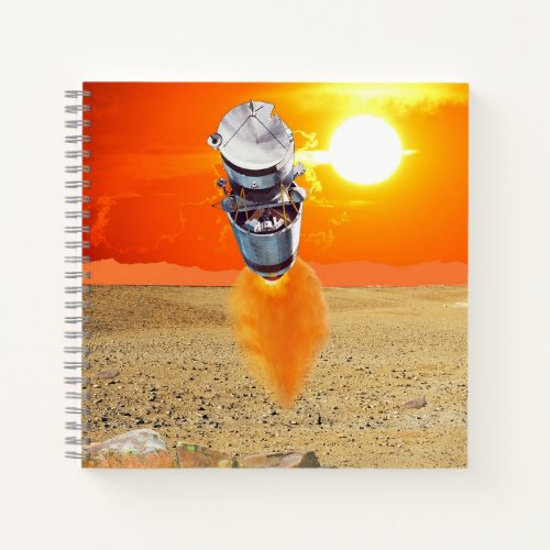 Blast Off at Sunset on Another Planet Notebook