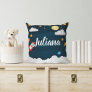 Blast Off | Personalized Outer Space Throw Pillow
