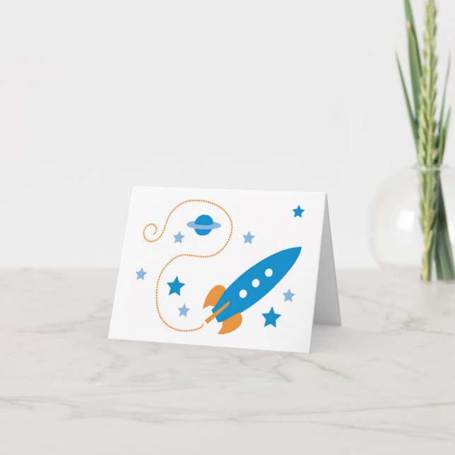 Blast-off! Rocket Card (Front)