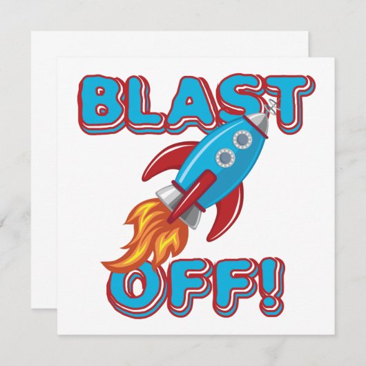 Blast Off Rocket Ship (Front/Back)