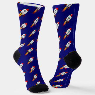 Blast Off! Rocket Ship   Socks