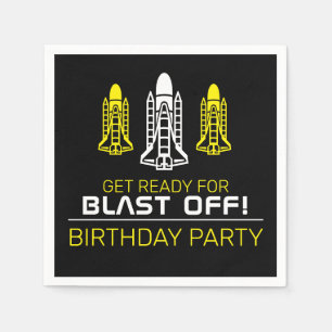 Blast Off! Space Shuttles, Birthday Napkins