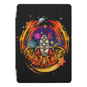 Blast Off Spaceship iPad Pro Cover