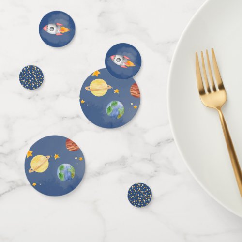 Blast Off to Fun Space Planet Theme Party Confetti