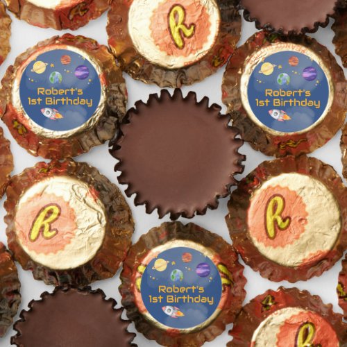 Blast Off to Fun Space Planet Theme Party Reeses Peanut Butter Cups