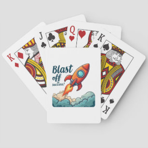 Blast Off To Success – Ignite Your Ambition Poker Cards