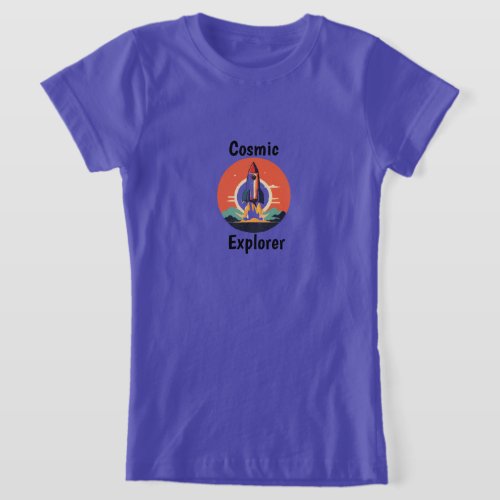 Blast Off with the Cosmic Explorer  T_Shirt