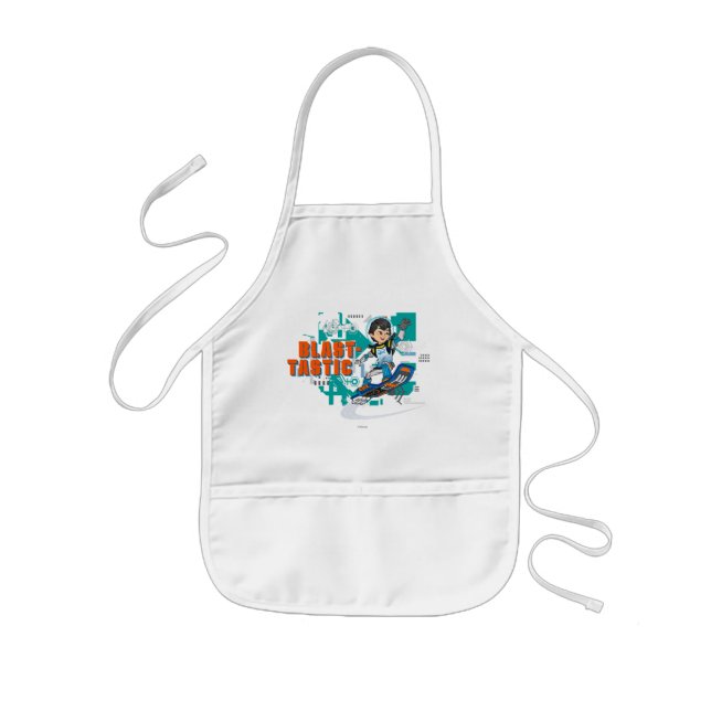 Blast-Tastic Miles Callisto Blastboard Graphic Kids' Apron (Front)