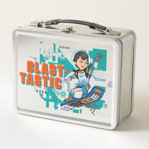 Blast-Tastic Miles Callisto Blastboard Graphic Metal Lunch Box