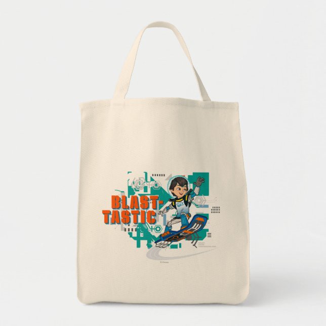 Blast-Tastic Miles Callisto Blastboard Graphic Tote Bag (Front)