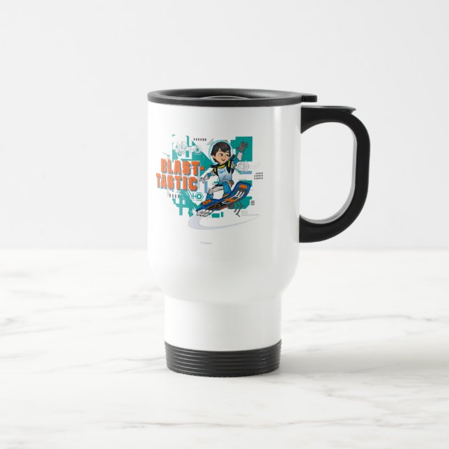 Blast-Tastic Miles Callisto Blastboard Graphic Travel Mug (Right)
