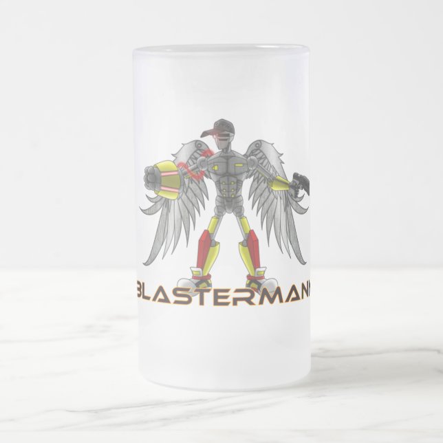 Blastermann Pint Glass Frosted Glass Beer Mug (Center)