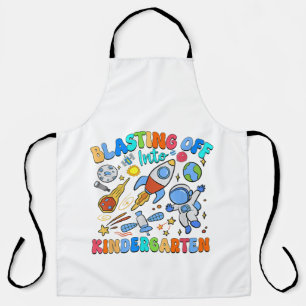 Blasting Off Into Kindergarten Back To School Apron
