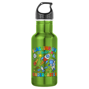 Blasting Off Into Kindergarten Back To School Stainless Steel Water Bottle