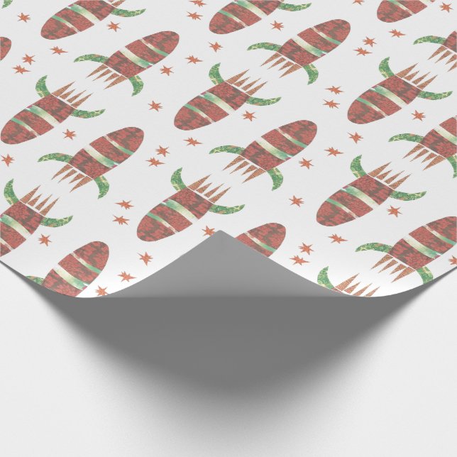 Blasting Rocket Wrapping Paper (Corner)