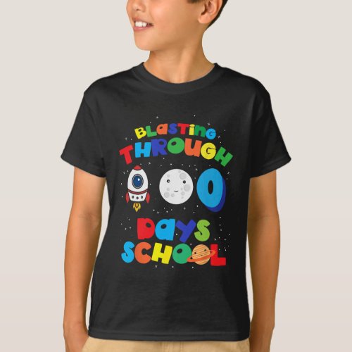 Blasting Through 100 Days Of School Smarter Studen T_Shirt