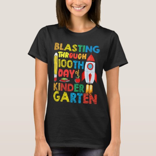 Blasting Through 100th Day Of Kindergarten Boys  T_Shirt