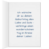 Blau Alles Gute zum Geburtstag Widder Aries Zodiac (Inside (Right))
