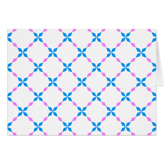 Blau rosa Bayrisch Cards (Front Horizontal)