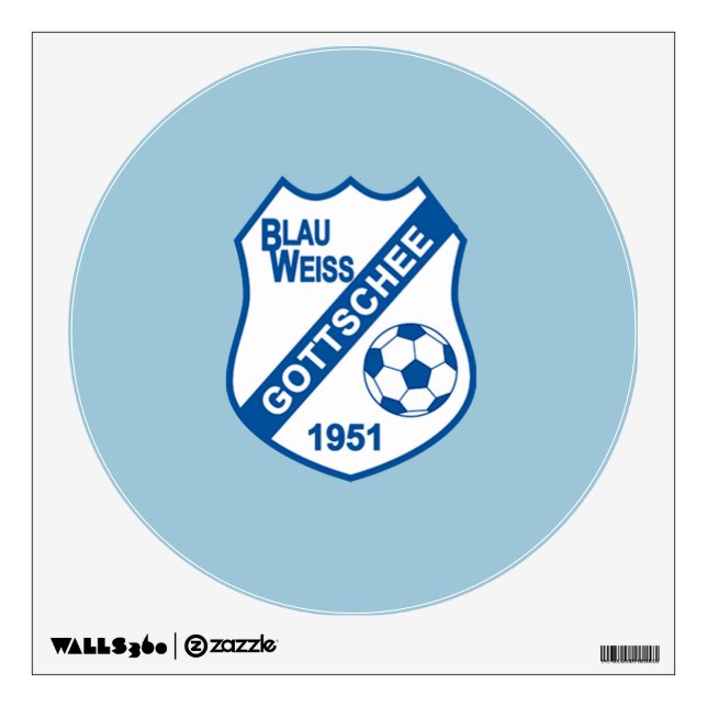 Blau Weiss Gottschee Wall Decal (Front)