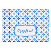 Blau weiß Minimalistisch (Front Horizontal)