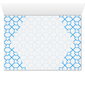 Blau weiß Minimalistisch (Inside Horizontal (Bottom))