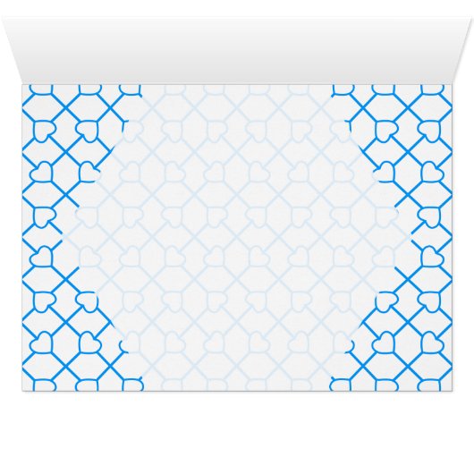 Blau weiß Minimalistisch (Inside Horizontal (Bottom))