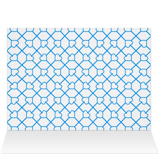 Blau weiß Minimalistisch (Inside Horizontal (Top))