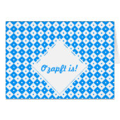 Blau weiß Minimalistisch (Front Horizontal)