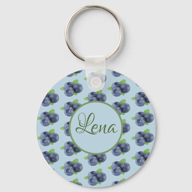 Blaubeeren personalisiert keychain (Front)