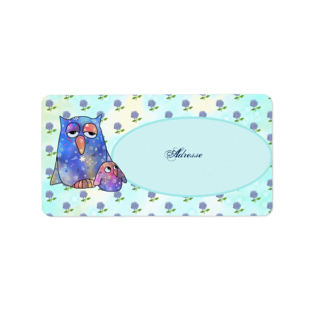 Blaue Eule  Label (Front)