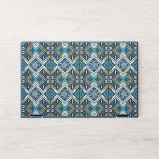 Blaue symetrisches Boho Muster 18583 b xl HP Laptop Skin