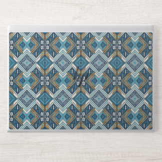 Blaue symetrisches Boho Muster 18583 b xl HP Laptop Skin