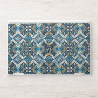 Blaue symetrisches Boho Muster 18583 b xl HP Laptop Skin