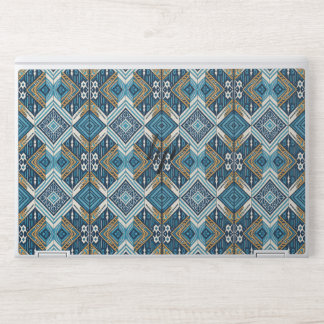 Blaue symetrisches Boho Muster 18583 b xl HP Laptop Skin