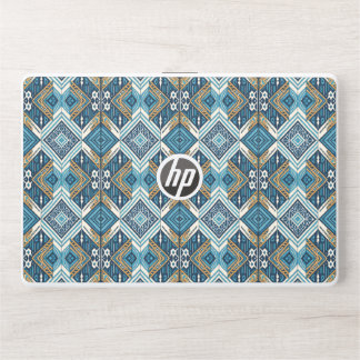 Blaue symetrisches Boho Muster 18583 b xl HP Laptop Skin