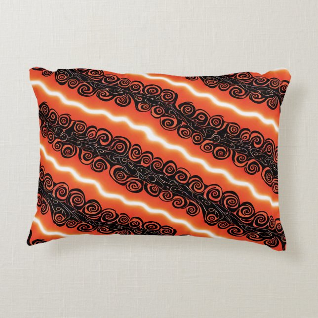Blaze and Night Accent Pillow (Back)